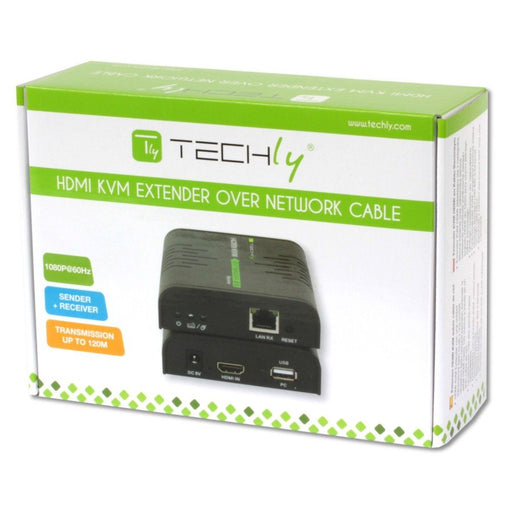 EAN 8054529028214 - Techly IDATA HDMI-KVM2 extensor KVM Transmisor y receptor imagen 2