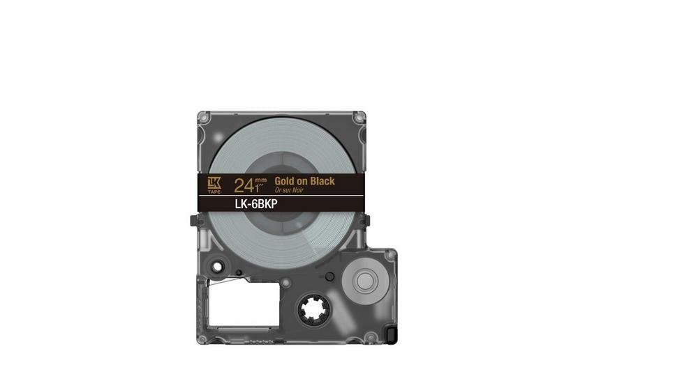Epson Cinta Lk-6bkp N/Or Metal 24mm