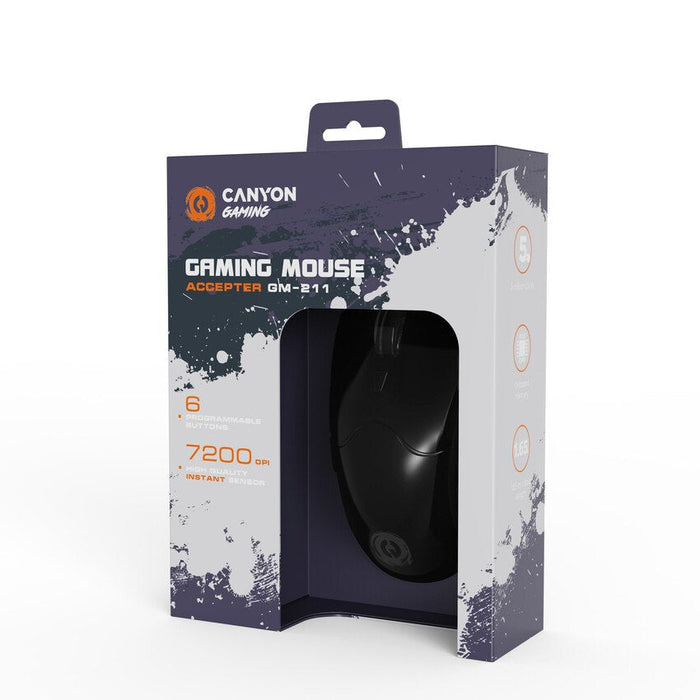 Raton Canyon Gaming Acceptor Rgb Backlight 6 Botones Negro Venta
