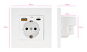 EAN 8433281016651 - Nanocable 10.35.0011 toma de corriente AC + USB A + USB C imagen 2