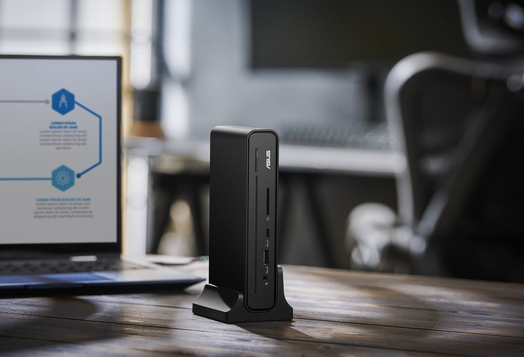 Asus Triple Display Usb-C Dock Duo Dc301 Alámbrico Negro 90xb0a5n-Bds010