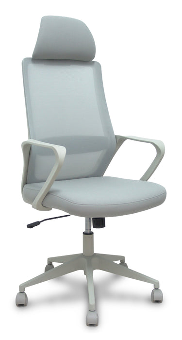 Piqueras Y Crespo Forol Silla Pro534 Gris Respaldo Malla Gris Asiento Tela Gris Base Piramidal Gris Ruedas Nailon