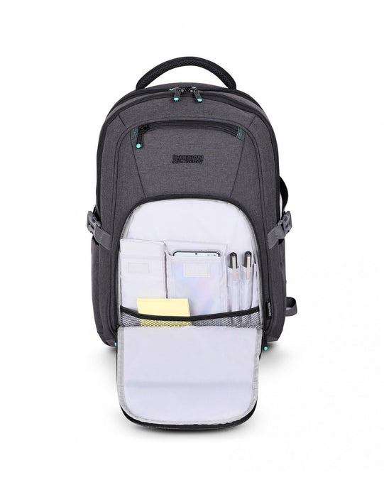 EAN 3760170883717 - Urban Factory HTE14UF mochila Mochila de viaje Negro, Gris Poliéster, Tereftalato de polietileno reciclad imagen 6