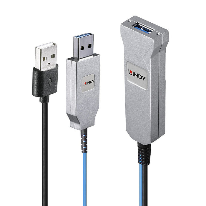 Lindy Cable Usb 3.0 Extension De Fibra Óptica 100 M