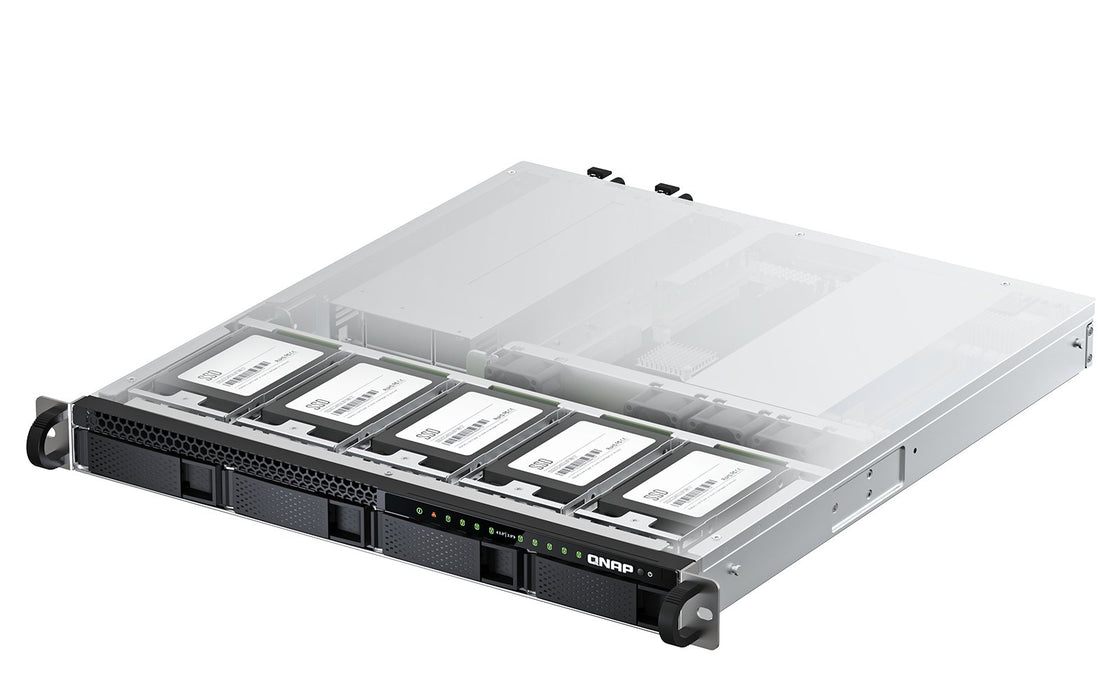 EAN 4711103082300 - QNAP TS-h987XU-RP NAS Bastidor (1U) Intel Xeon E E-2334 16 GB DDR4 QuTS hero Negro, Plata imagen 6
