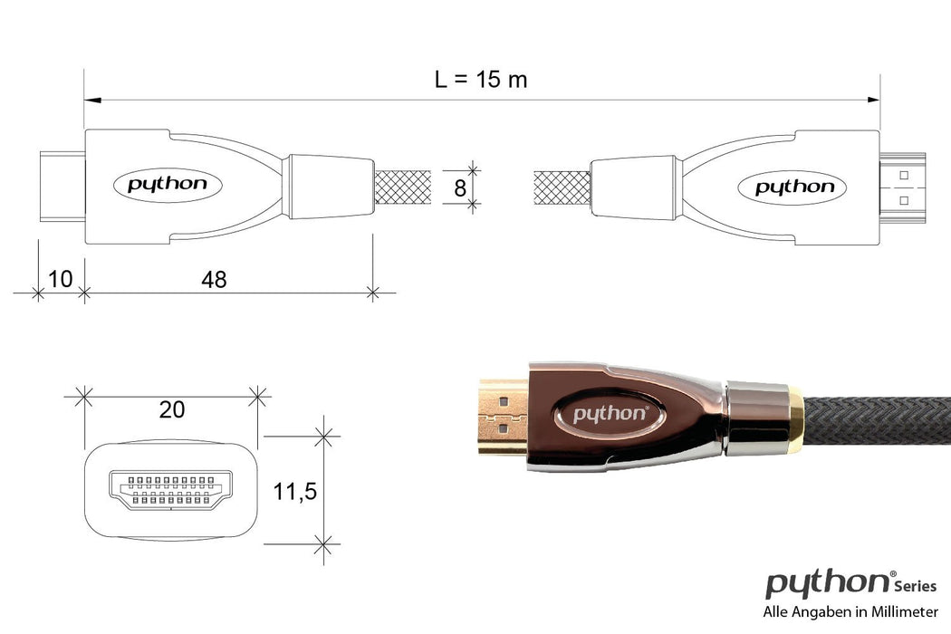 EAN 4014619717644 - Alcasa GC-M0021 cable HDMI 15 m HDMI tipo A (Estándar) Negro imagen 4