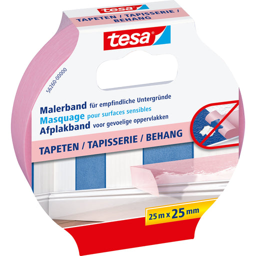 EAN 4042448149992 - TESA 56260 25 m Cinta de pintor Apto para uso en interior Papel Rosa imagen 1
