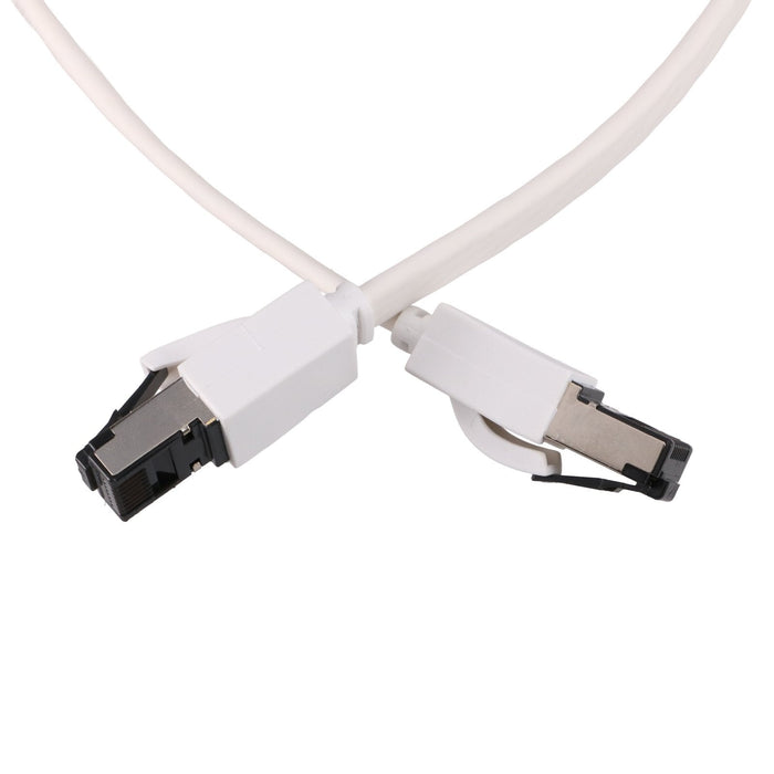 Extralink Lan Patchcord Cat.8 U Ftp 1m 40g Flat Shielded Foiled Twisted Pair Bare Copper White