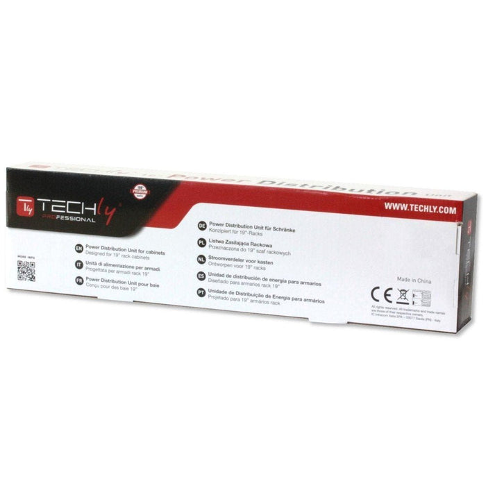 Techly I-Case Strip-16sh Regleta De Alimentación 19' 1.5u X6 - Enchufes Schuko