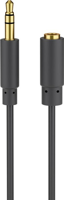 EAN 4040849971228 - Goobay 97122 cable de audio 5 m 3,5mm Negro imagen 1