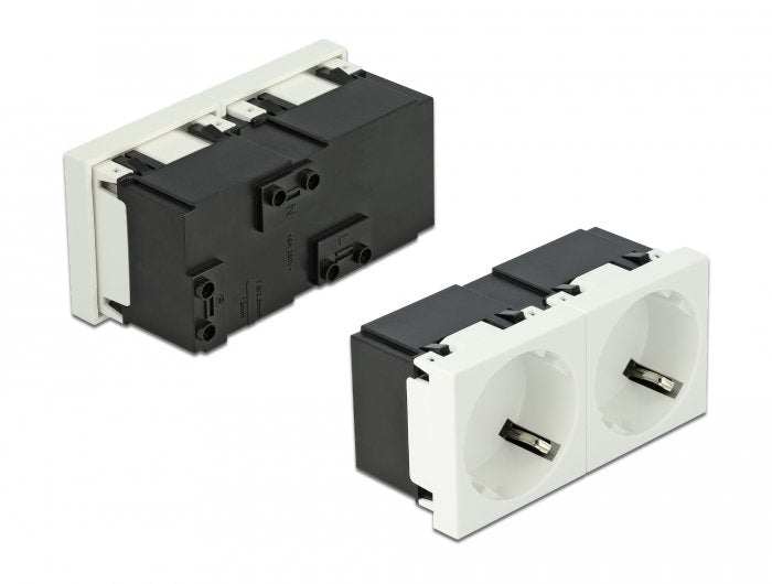 Delock Easy 45 Toma De Contacto De Protección 2 Vías Disposición De 45 ° 45 X 45 Mm 5 Piezas