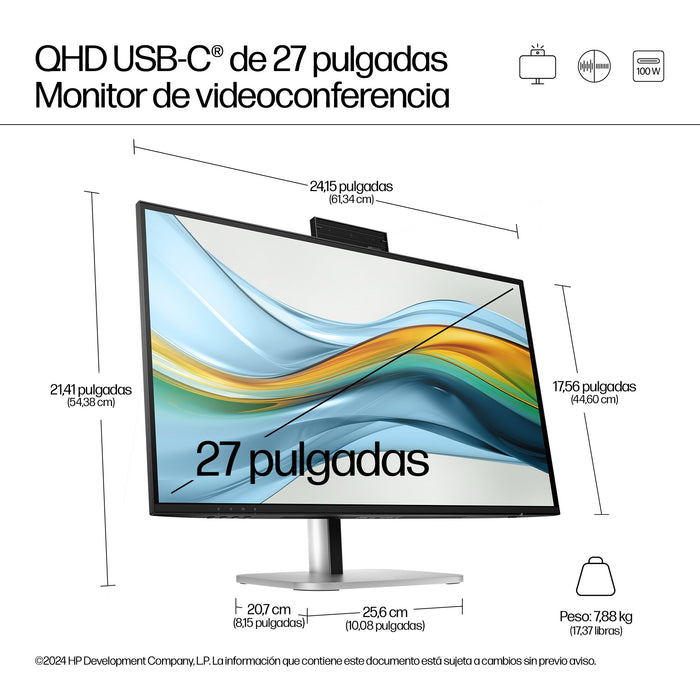 EAN 5715063749593 - HP Series 5 Pro 27 inch QHD pantalla para PC 68,6 cm (27") Quad HD LCD Negro imagen 5