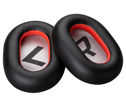 EAN 0017229171749 - HP Poly Voyager 8200 Black Leatherette Ear Cushions (2 Pieces) Juego de fundas protectoras desechables imagen 1