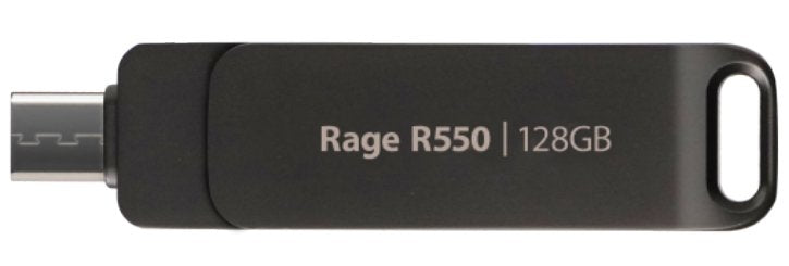 EAN 4711378428827 - Patriot Memory Rage R550 unidad flash USB 128 GB USB Type-A / USB Type-C 3.2 Gen 1 (3.1 Gen 1) Negro imagen 1