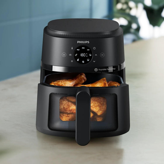 EAN 8720389034848 - Philips 2000 series NA220/00 freidora Sencillo Independiente 1500 W Freidora de aire caliente Negro imagen 5