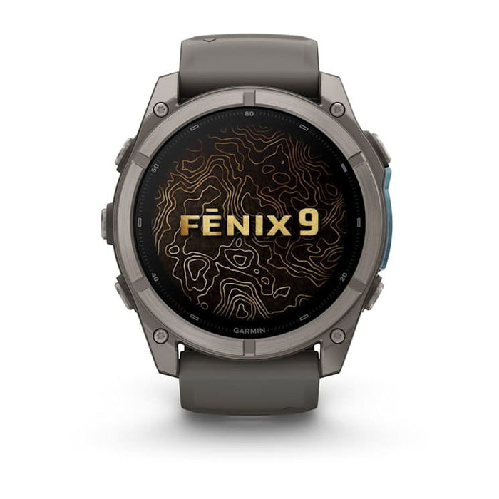 Fenix 9 51mm, Amoled, Pebble Gray, Bare Ti,Emea/Aus/Afr