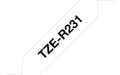 EAN 4977766770408 - Brother TZE-R231 cinta para impresora de etiquetas Negro sobre blanco imagen 1