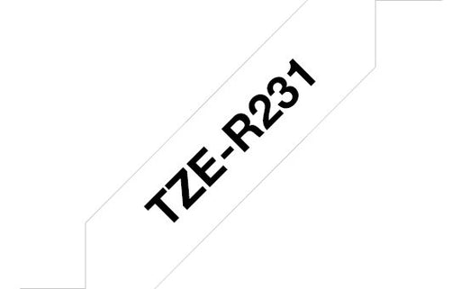 EAN 4977766770408 - Brother TZE-R231 cinta para impresora de etiquetas Negro sobre blanco imagen 1
