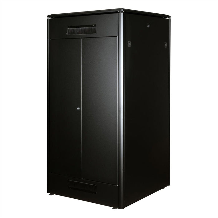 Roline 19-Zoll Netzwerkschrank Pro 32 He, 800x800 Bxt Glastr Schwarz