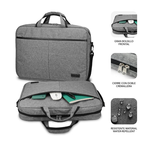 EAN 8436586741600 - SUBBLIM SUB-LB-3ELB010 maletines para portátil 39,6 cm (15.6") Maletín Toploader Gris imagen 2