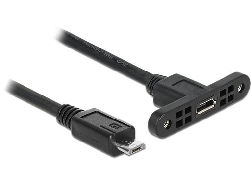EAN 4043619852468 - DeLOCK 1m, 2xUSB2.0 Micro-B cable USB USB 2.0 Micro-USB B Negro imagen 1