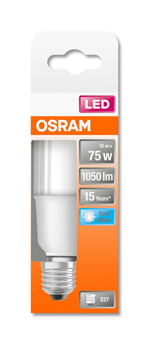 Osram Led Star - Lámpara Led - Form: Stick - Mate Finish - E27 - 9 W (Equivalente 75 W)