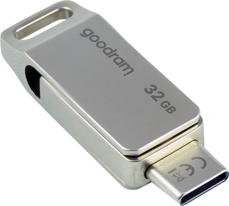 EAN 5908267960257 - Goodram ODA3 unidad flash USB 32 GB USB Type-A / USB Type-C 3.2 Gen 1 (3.1 Gen 1) Plata imagen 2
