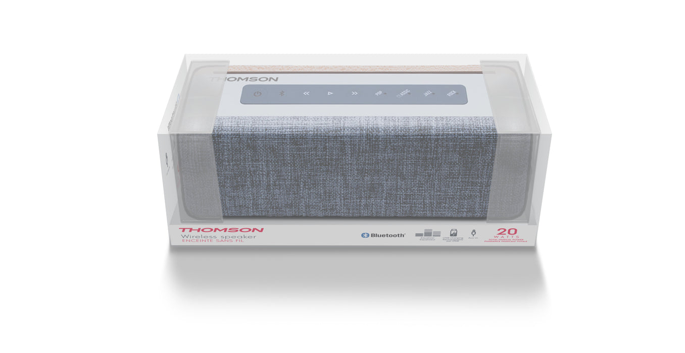 EAN 3499550356106 - Thomson WS04 altavoz portátil o de fiesta Altavoz portátil estéreo Marrón, Gris, Blanco 20 W imagen 2