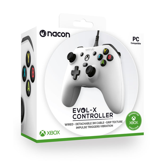 Nacon Xbxevol-Xw Controller Wired Xbox Series White