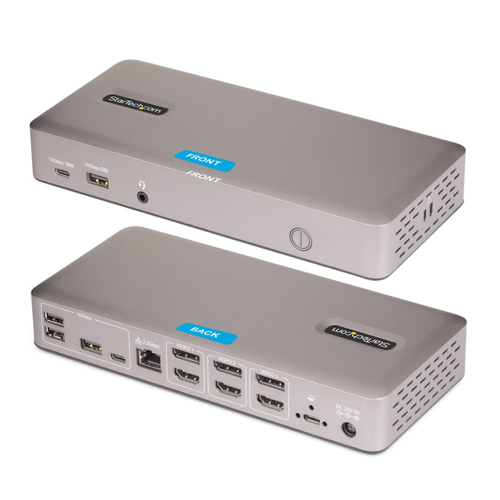 EAN 65030902885 - StarTech.com 150UE-USB4DOCKTRIPLE base para portátil y replicador de puertos Alámbrico Gris imagen 20