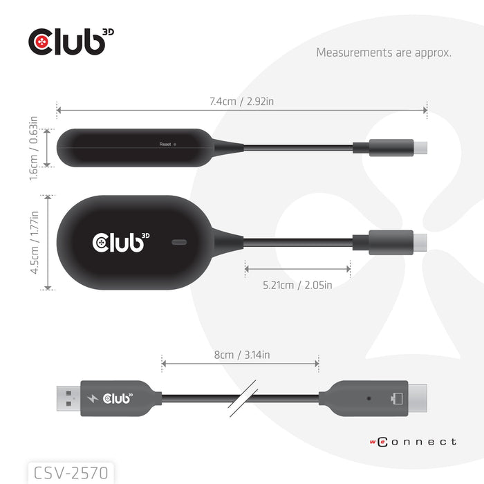 EAN 8719214473631 - CLUB3D CSV-2570 extensor audio/video Transmisor y receptor de señales AV Negro imagen 6