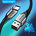 EAN 6922794756076 - Vention COKLF cable USB USB 2.0 1 m USB A USB C 0,48 Gbit/s Gris, Negro imagen 2