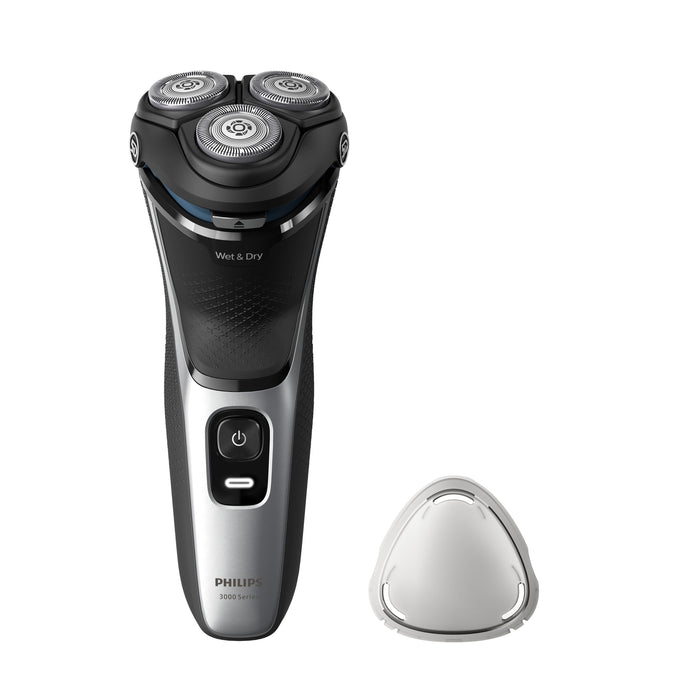 EAN 8720689018531 - Philips 3000 series S3143/00 afeitadora Máquina de afeitar de rotación Recortadora Negro, Plata imagen 2
