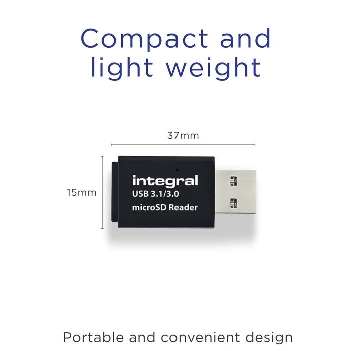 Lector De Tarjetas Usb-A 3.0 Integral Single Slot (Negro)