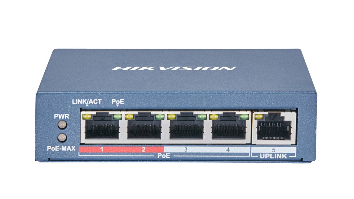 EAN 6941264012078 - Hikvision DS-3E0105P-E(B) switch No administrado L2 Fast Ethernet (10/100) Energía sobre Ethernet (PoE) G imagen 1