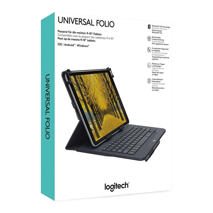 Logitech Funda Tablet 9\1-10\1 Con Teclado Qwerty Bluetooth 3.0 920-008336