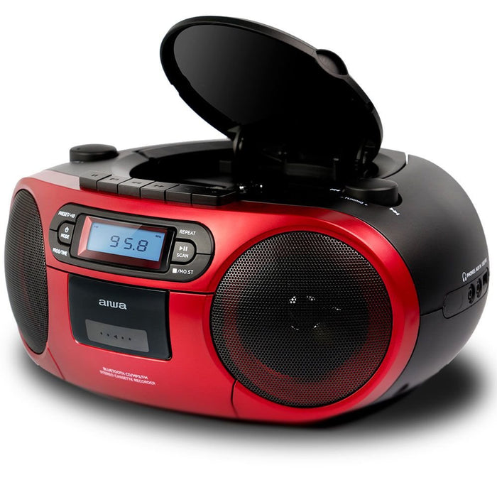 EAN 8435256897210 - Aiwa BBTC-550RD Negro, Rojo Reproductor de CD portátil imagen 2