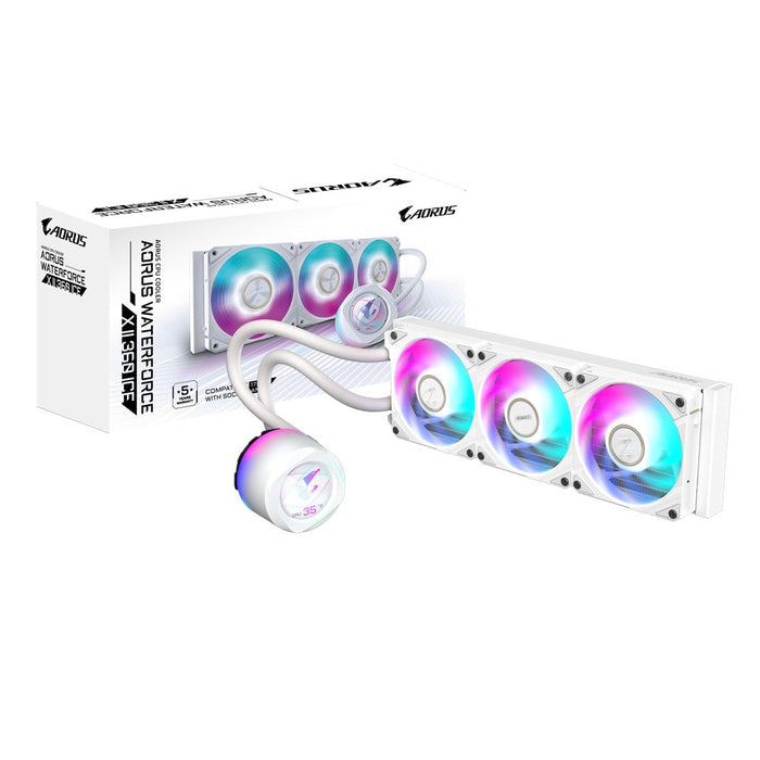 EAN 4719331553968 - GIGABYTE AORUS WATERFORCE X II 360 ICE Procesador Sistema de refrigeración líquida todo en uno 12 cm Blan imagen 1