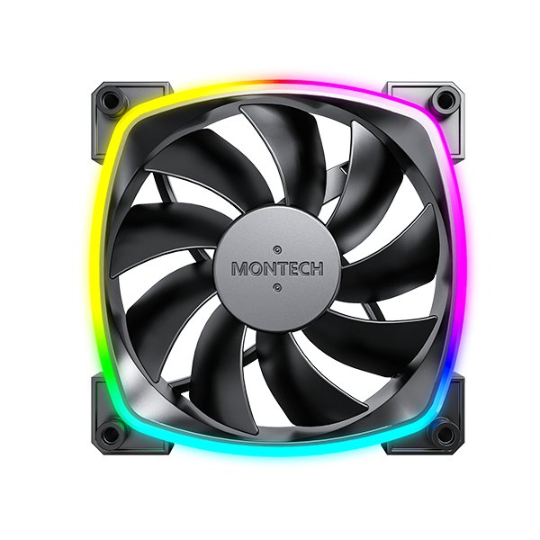 EAN 4710562746280 - Montech AX120 PWM Carcasa del ordenador, Procesador Módulo de ventilador 12 cm Negro 1 pieza(s) imagen 2
