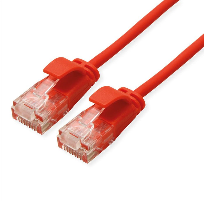 Roline Verde Utp Cable De Red Cat.6a (Class Ea), Lsoh, Slim, Rot, 0,5 M