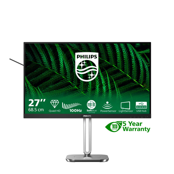 EAN 8721038001785 - Philips 5000 series 27B2G5500/00 pantalla para PC 68,6 cm (27") 2560 x 1440 Pixeles Quad HD LCD Antracita imagen 5