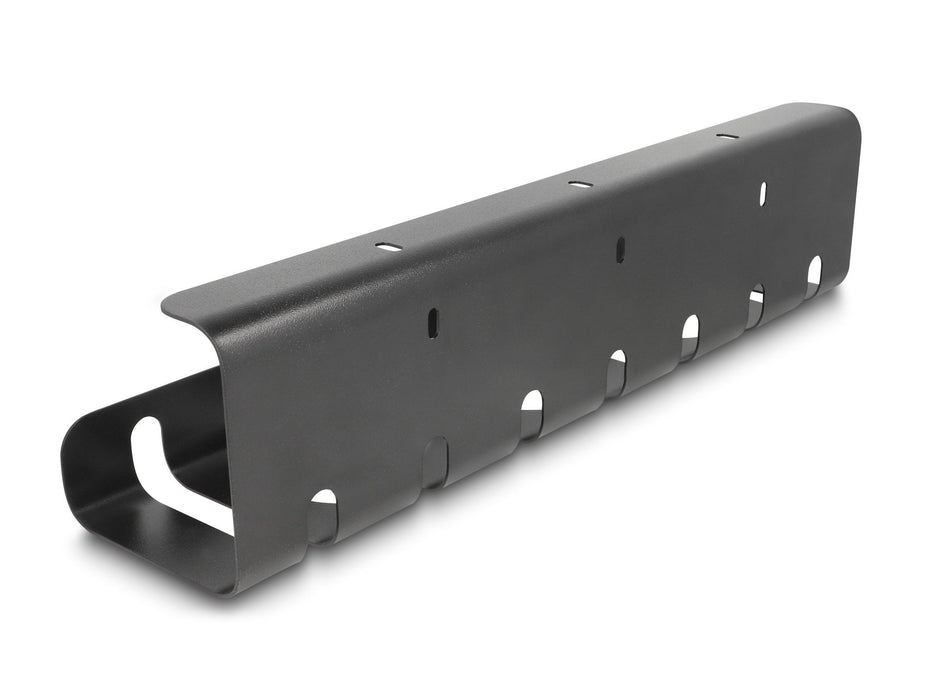 Delock 88031 Soporte De Cables Para Montaje Debajo De La Mesa Negro Juego De 2 Piezas