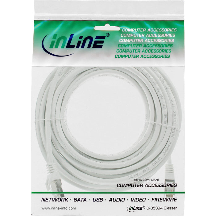 Cable De Red Inline Sf/Utp Cat.5e Blanco 10m