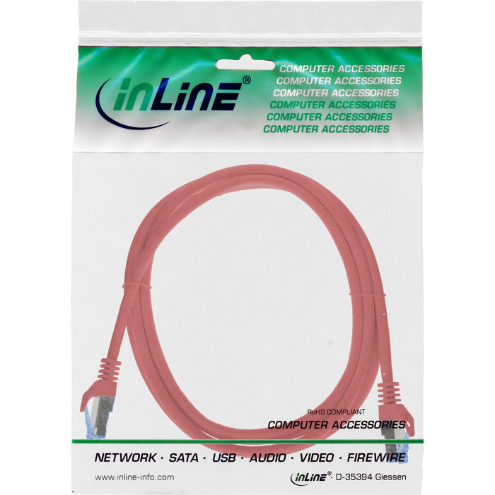 Inline® Patch Cable, Cat.6a, S/Ftp, Tpe (Lszh), Cca, Rojo, 1m