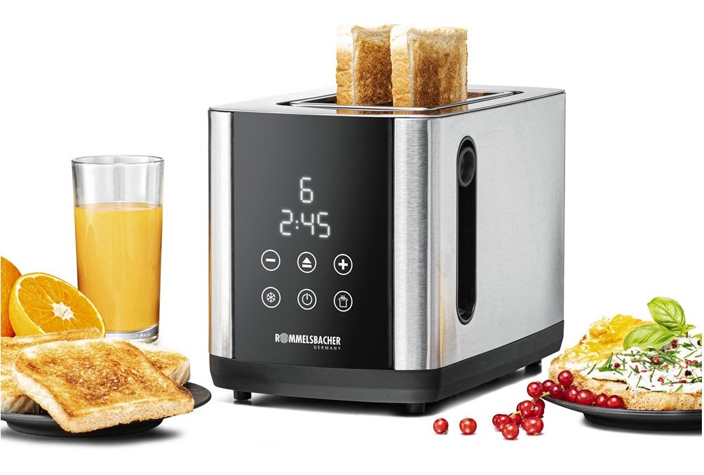 EAN 4001797880000 - Rommelsbacher TO 850 tostadora 9 2 rebanada(s) 850 W Negro, Acero inoxidable imagen 1
