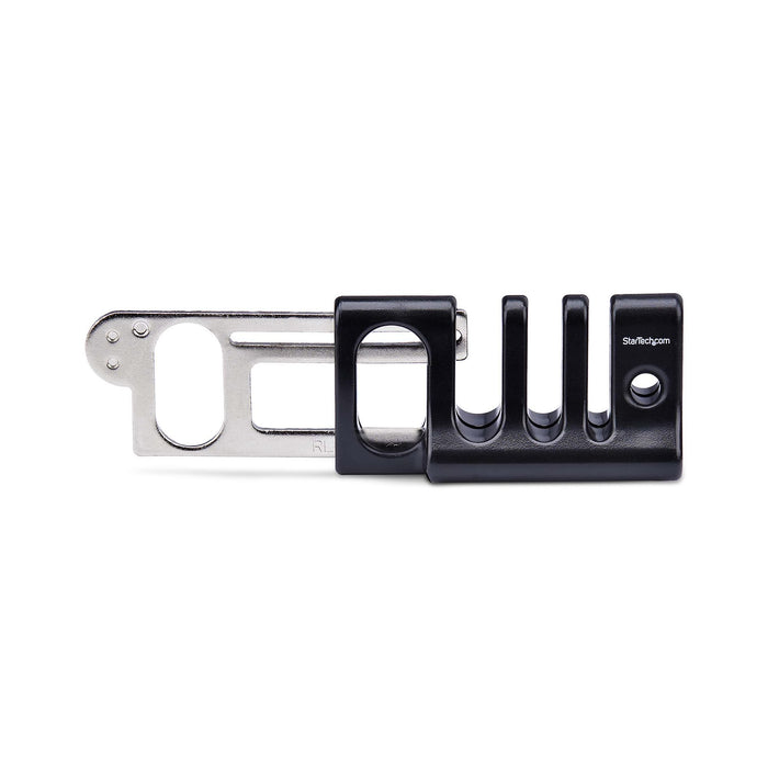 EAN 0065030901246 - StarTech.com CABLE-ORGANIZER-LOCK organizador de cables Escritorio Soporte para cables Negro imagen 4