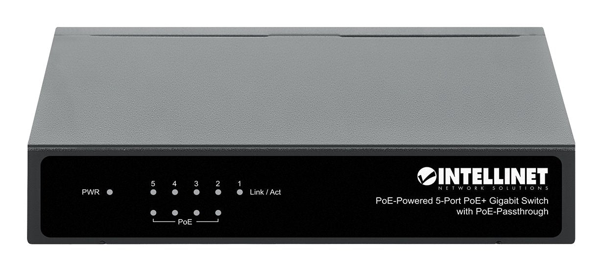 EAN 0766623561082 - Intellinet PoE-Powered 5x Gigabit Gigabit Ethernet (10/100/1000) Energía sobre Ethernet (PoE) Negro imagen 4