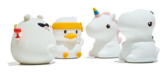 Muitomas Lámpara Led Silicone Pig A Batería Aaa