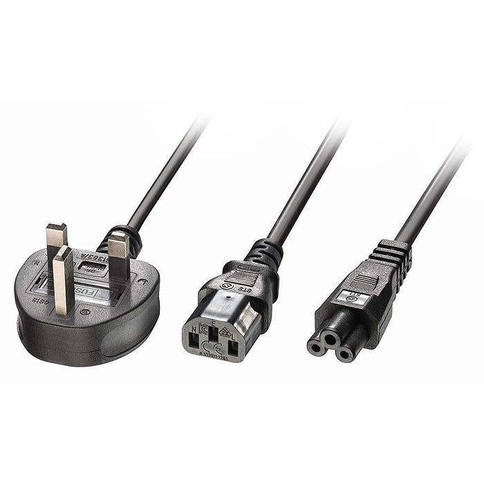 EAN 4002888303743 - Lindy 30374 cable de transmisión Negro 2,5 m Enchufe tipo G C13 coupler + C5 coupler imagen 1