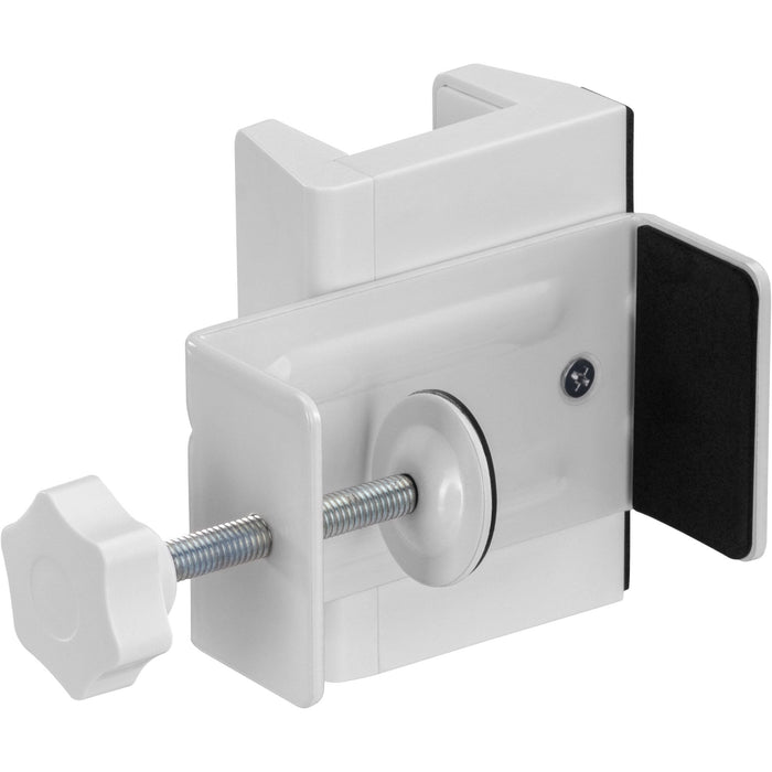 Abrazadera Para Pata De Mesa Inline Para Regleta  Tornillo, Blanca